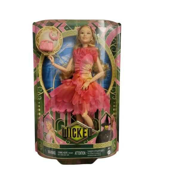 Wicked Glinda Fashion Doll by Mattel Misprint‎ URL Box Ariana Grande NEW - Picture 1 of 6